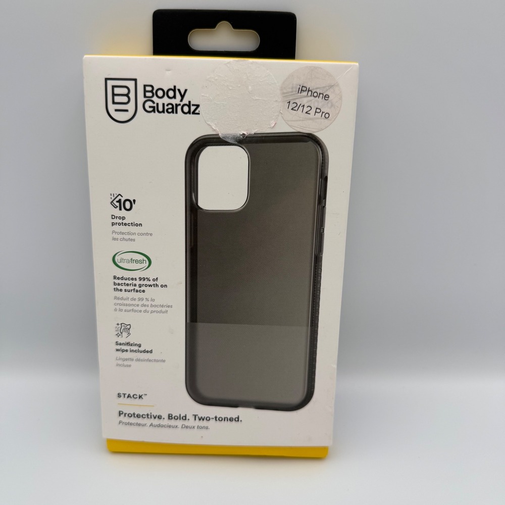BodyGuardz Stack Protective Case iPhone‎ 12 12 Pro Antimicrobial Drop Protection